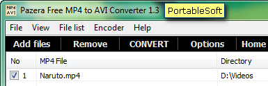 Pazera Free MP4 to AVI Converter